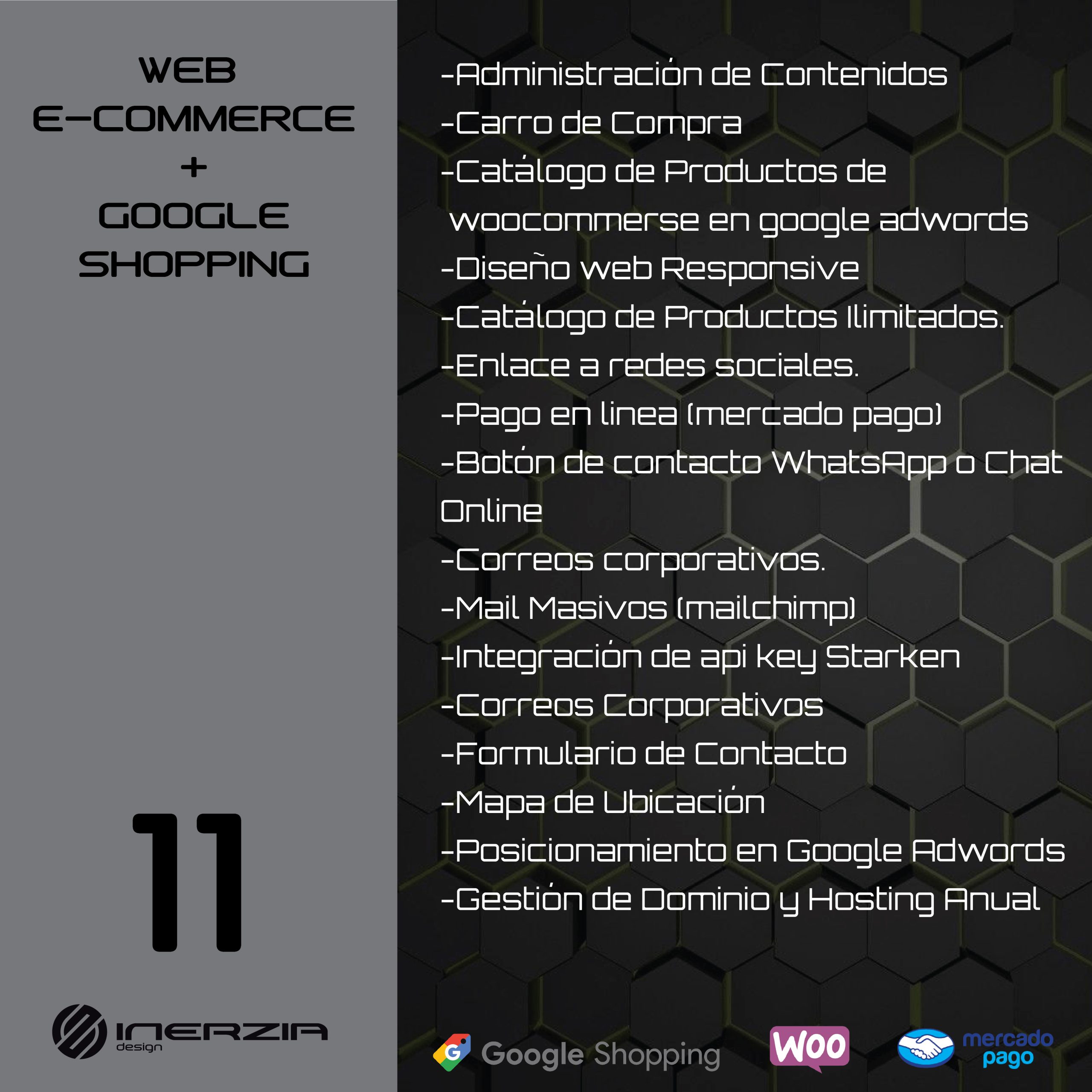 WEB  E-COMMERCE + GOOGLESHOPPING